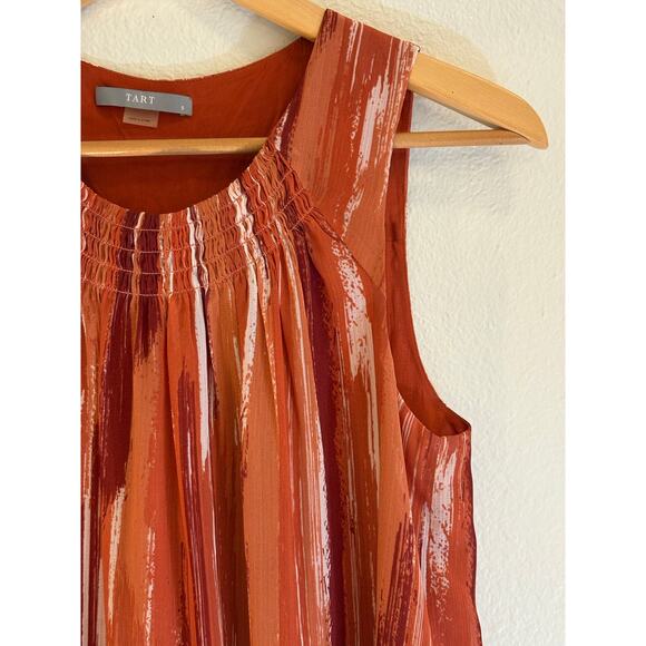 TART Blouse Orange Sleeveless Fall Top Boho | SMALL - Picture 4 of 5
